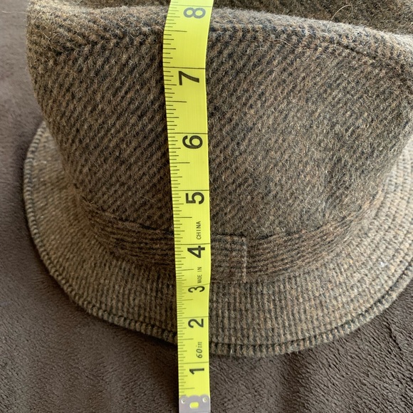 ARTE DELLA LANA vintage Wool brown unisex Fedora Hat VVGUC size medium - Picture 11 of 11